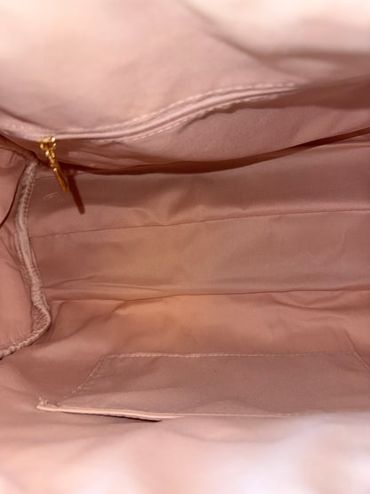 Beige bowling tas
