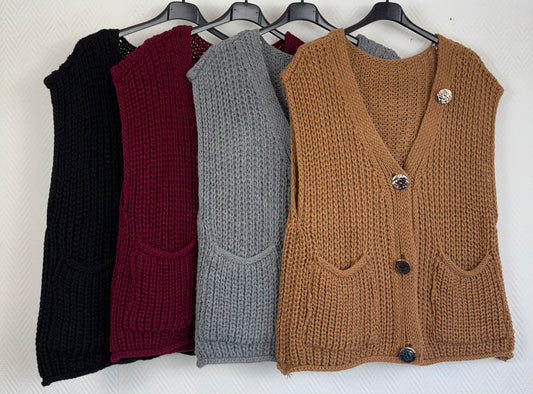 Gebreid gilet Desiree 44/46/48