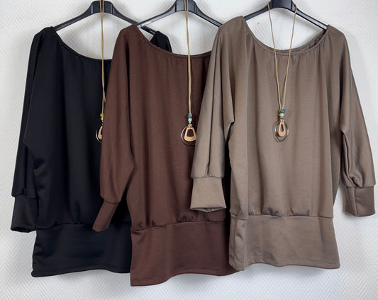 Ballontop met gratis ketting 42/44/46/48