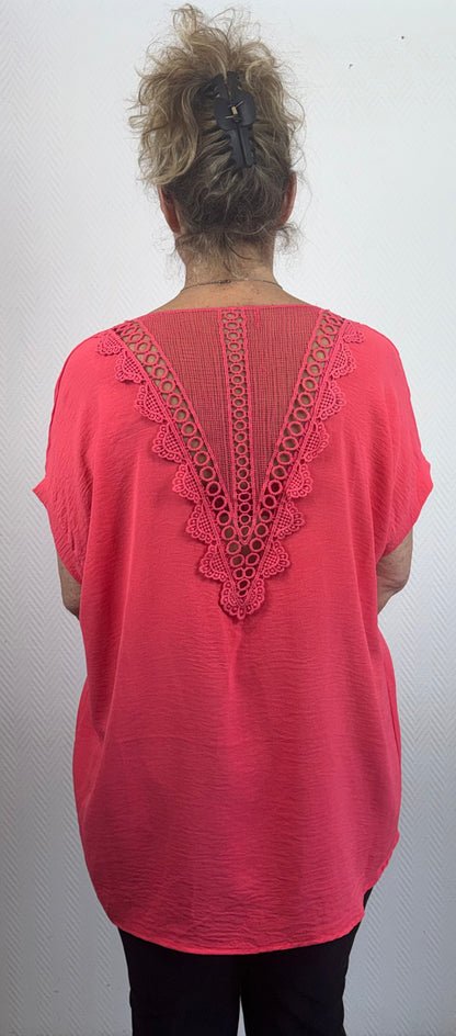 Shirt met opengewerkte rug 42/44/46