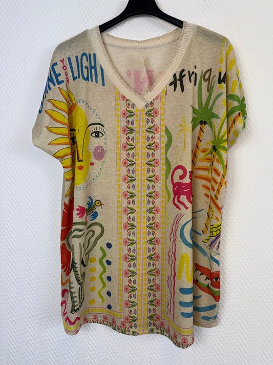 Lurex shirt Zon 44/46/48