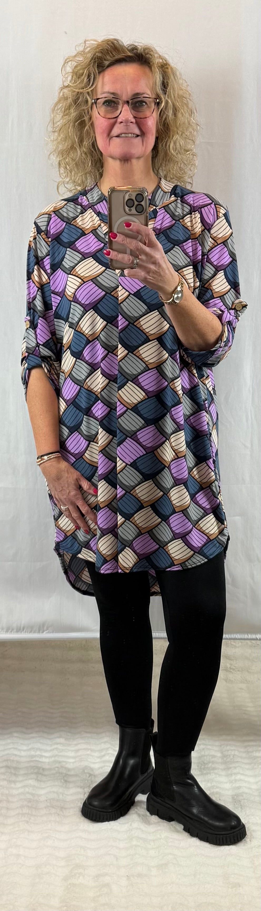 Lang travel tuniek Elza 40/42/44/46/48/50