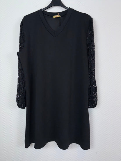 Tuniek/Jurkje met stretch kanten mouwen 46/48/50