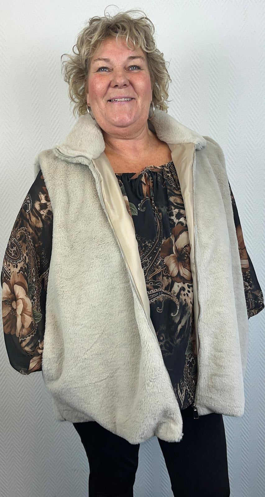 Bodywarmer nepbont 48/50/52