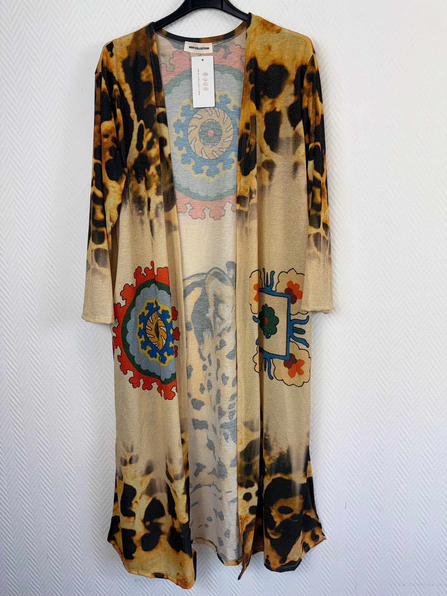 Lurex vesten print 40/42/46/48/50