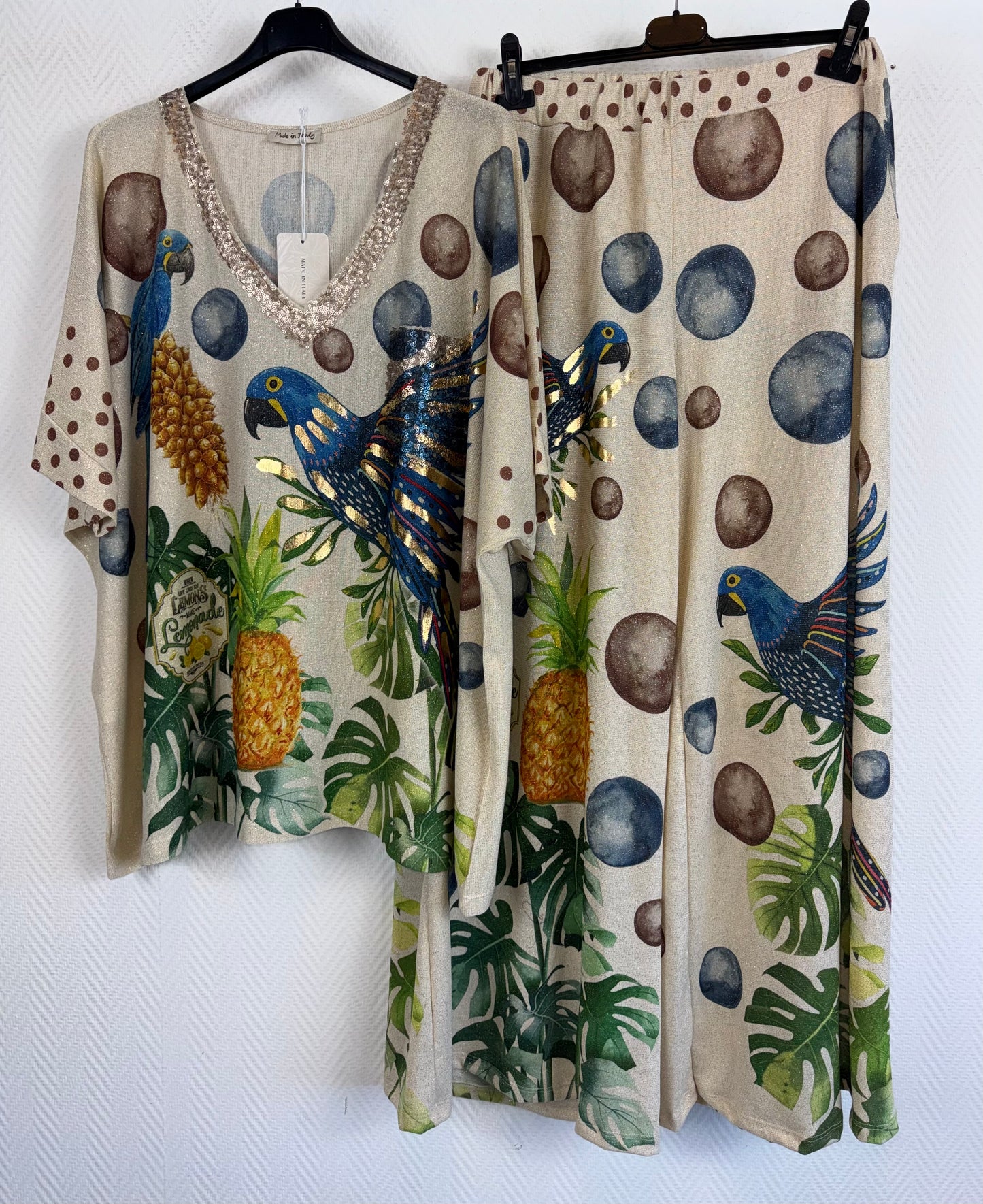 Lurex pak Papagaai 48/50/52