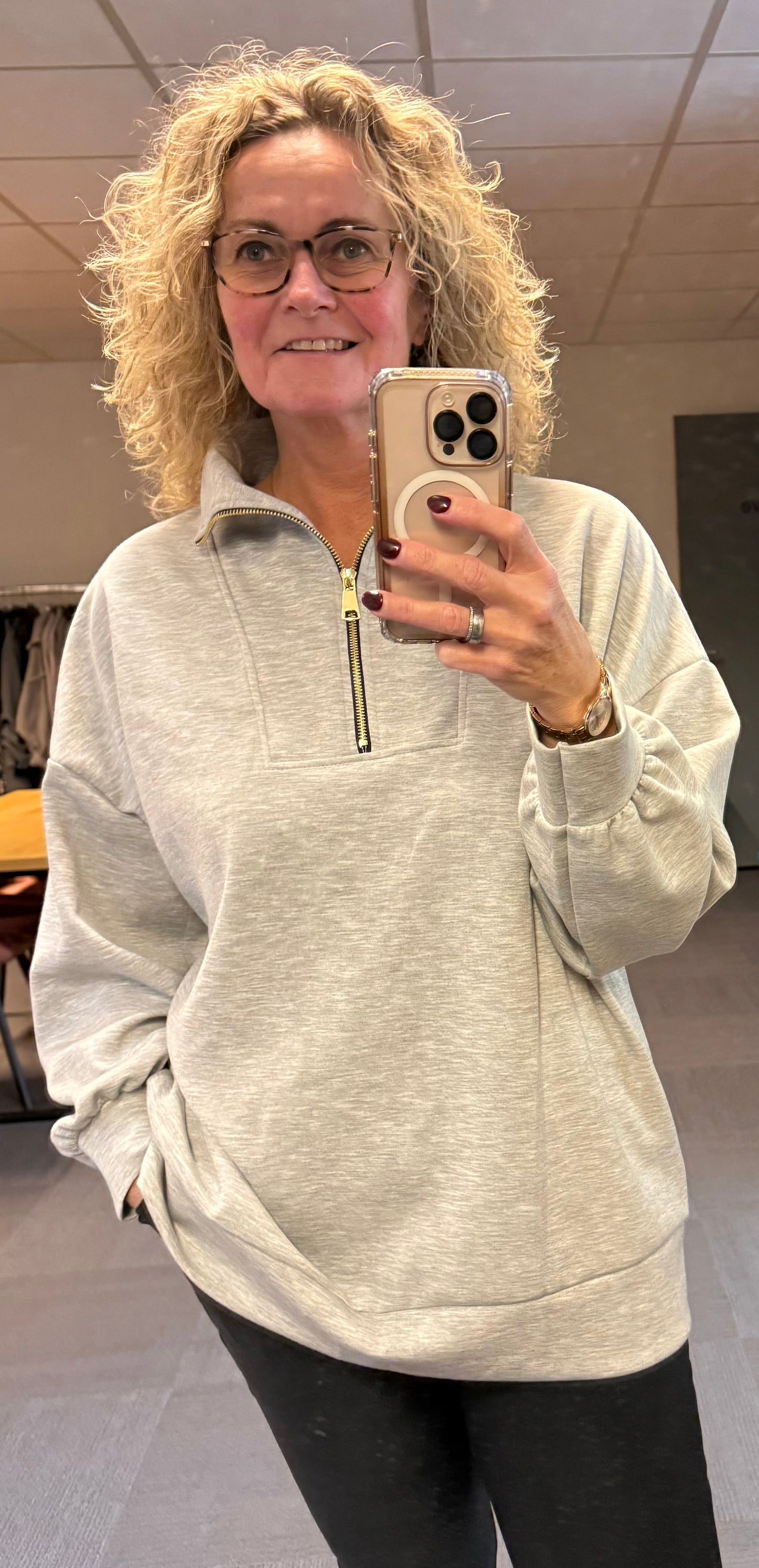 Trui met rits 46/48/50