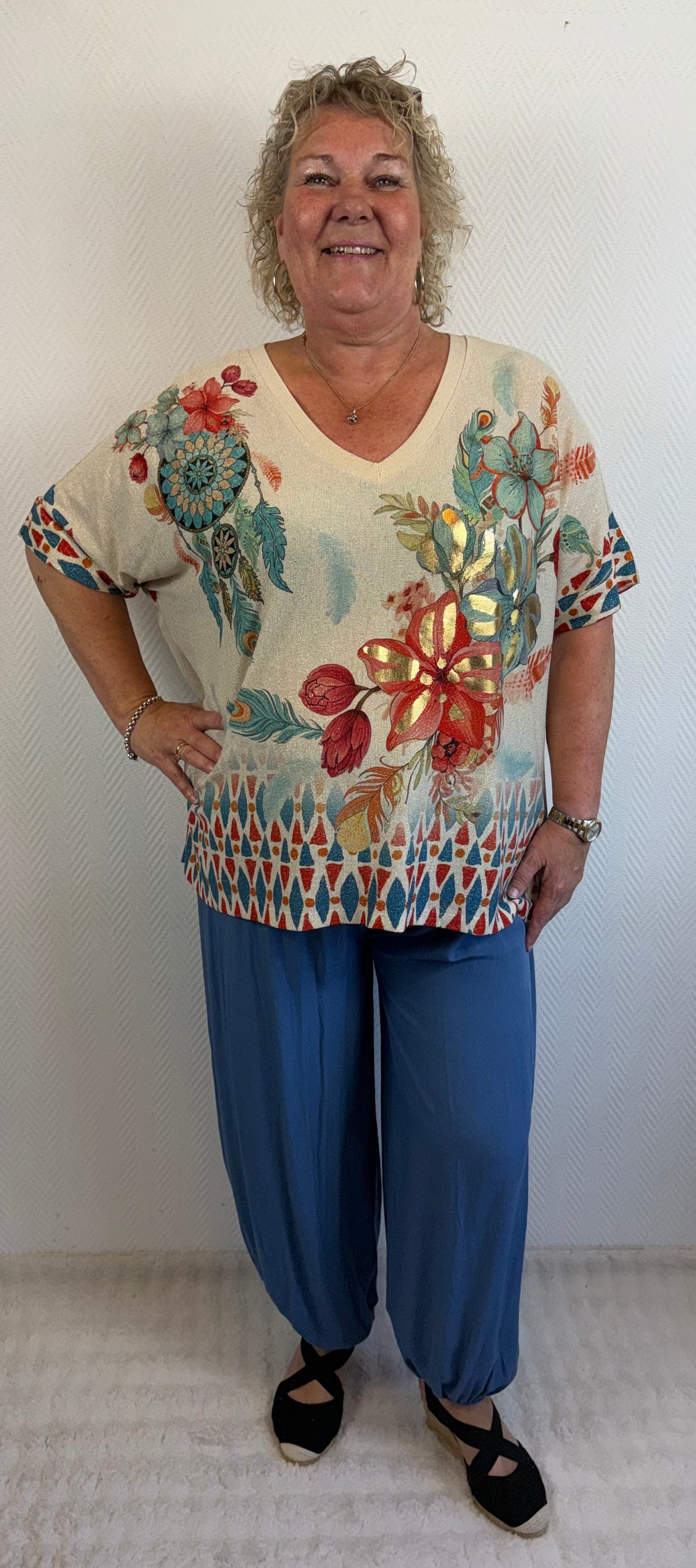 Lurex shirt dromenvanger 48/50/52/54