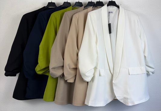 Colbert met gesmokte mouwen 46/48/50