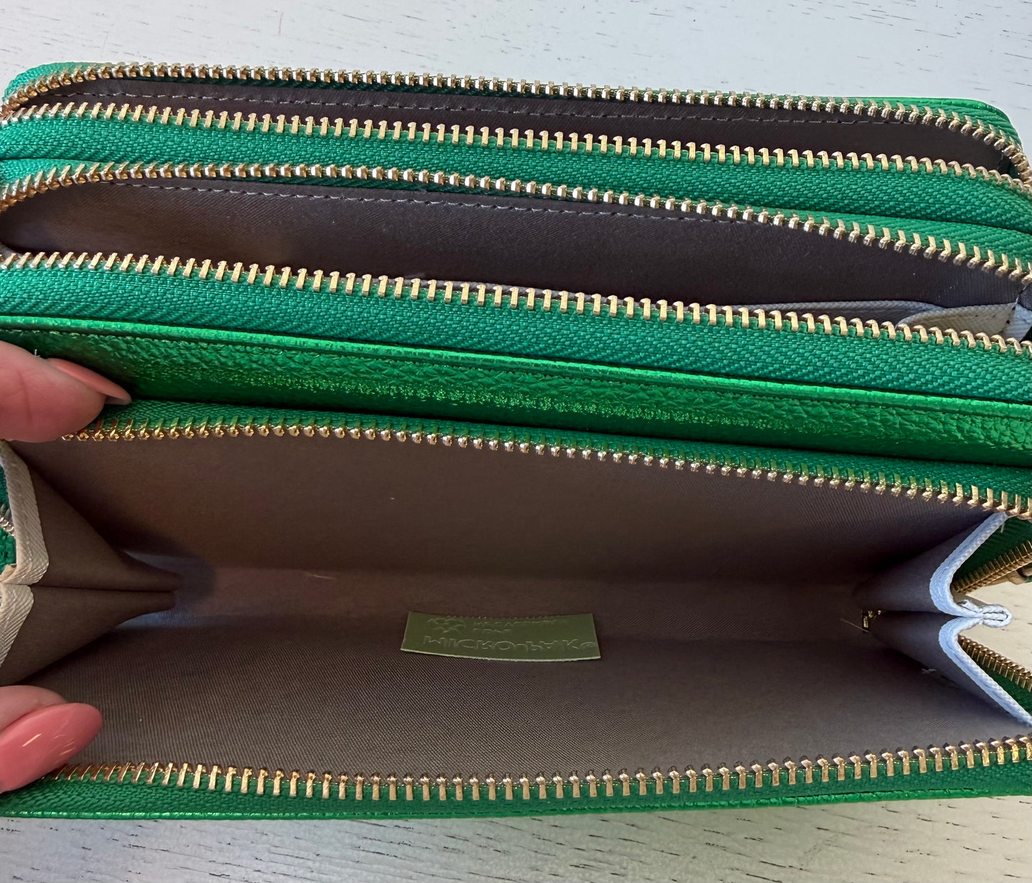 Portemonnee/mobiel/ tasjes metallic