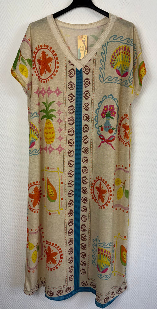 Lurex jurk Ananas 42/44/46/48