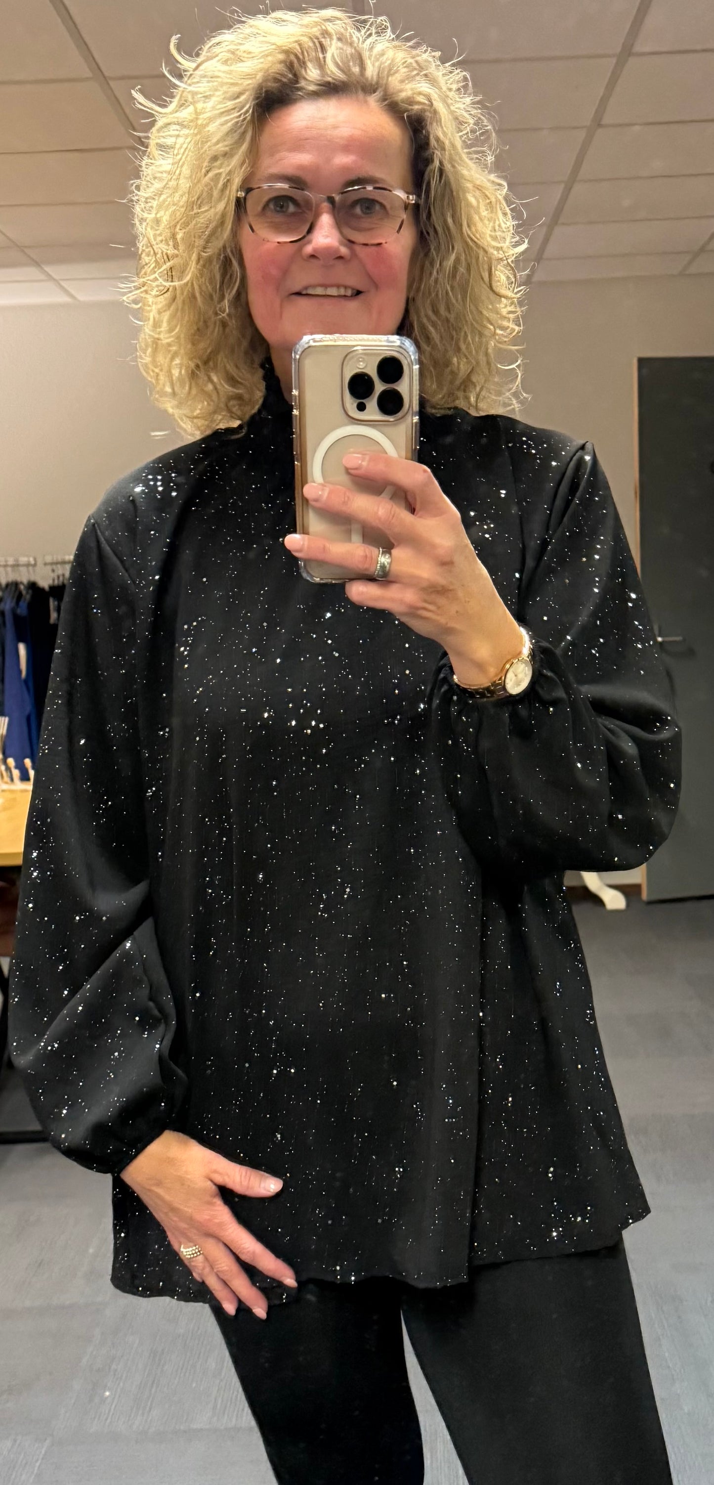 Shirt Bling met turtle hals 42/44/46