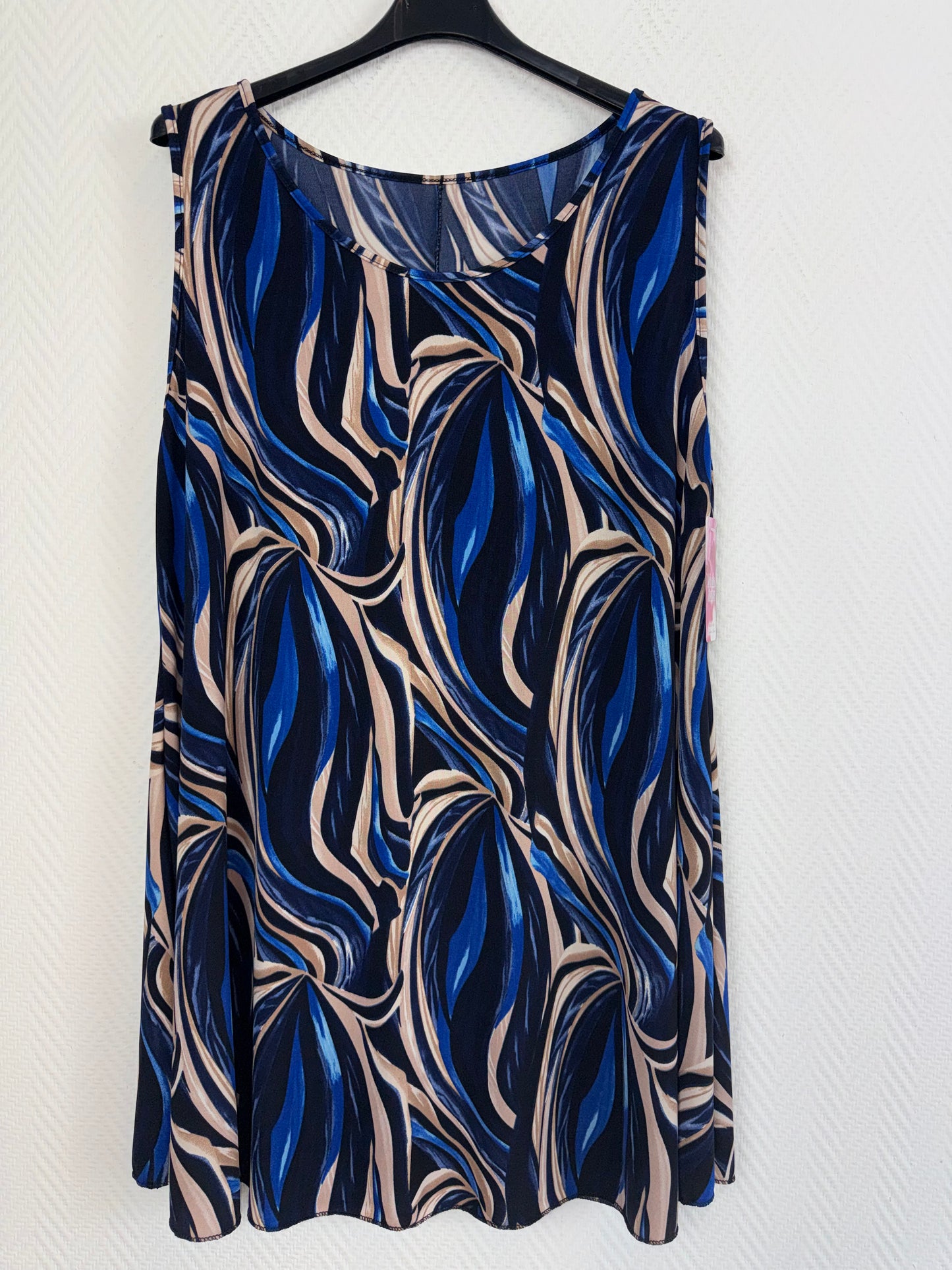 A lijn tops travel print blauw 46/48/50/52/54