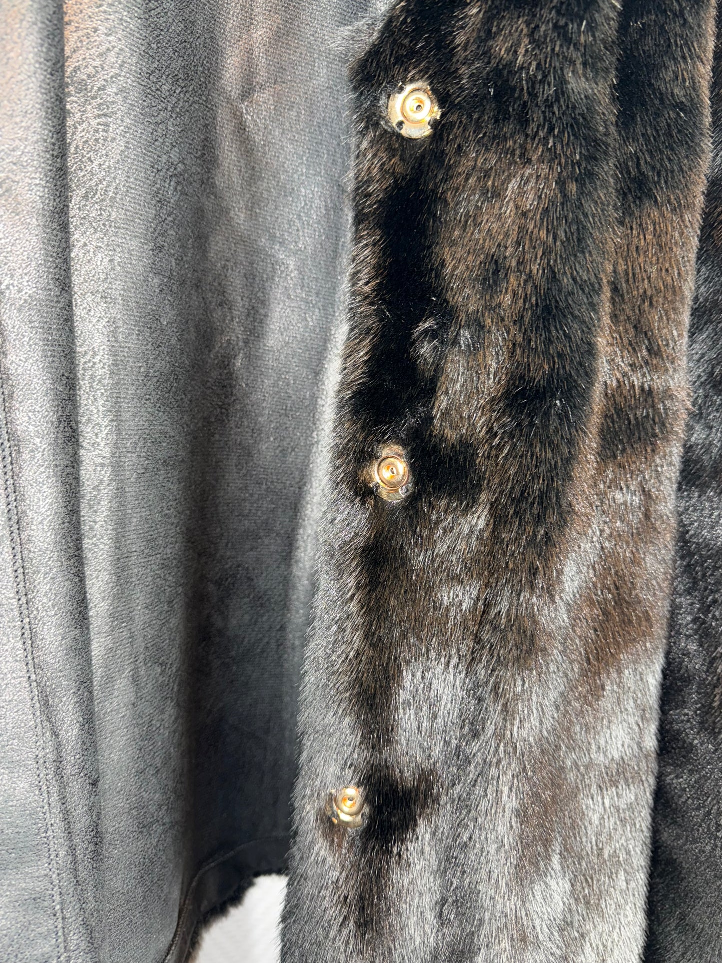 Luxe nep bont poncho 48/50/52/54/56/58