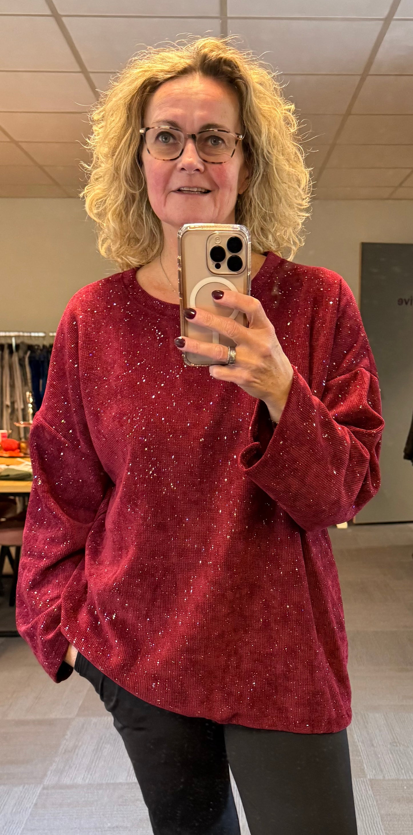 Rib sweater bling 42/44/46/48/50