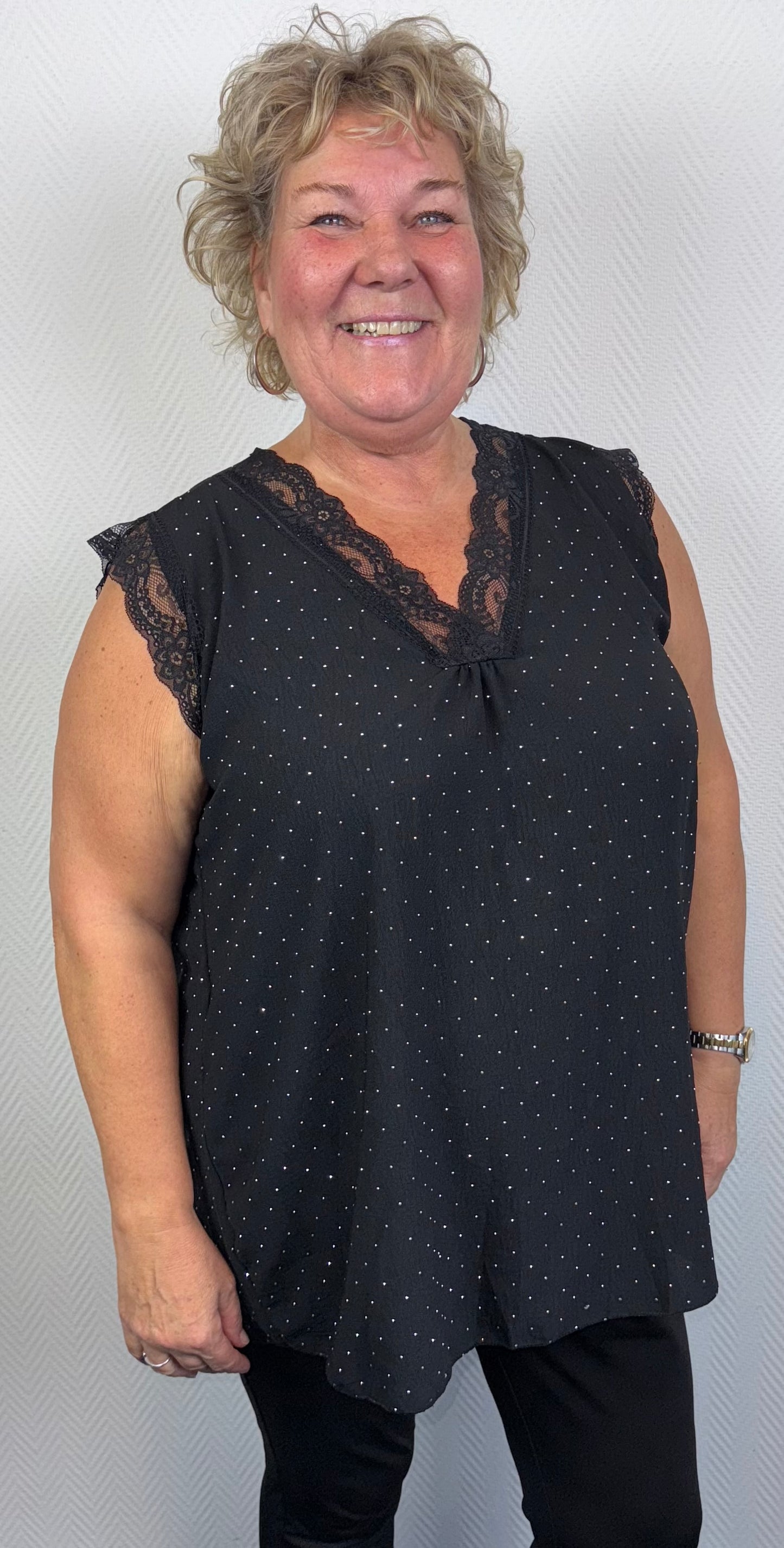 Hemdje Glamour met kapmouwtje 46/48/50