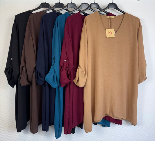 A lijn shirt Carry met ophaalmouwen 48/50/52