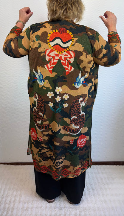 Lurex vesten print 40/42/46/48/50