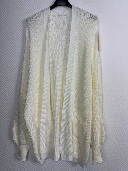 Kort gebreid vest met zakken 44/46/48/50/52/54