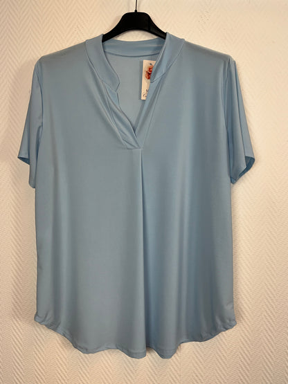 Basis travelshirt korte mouw 42/44/46/48 kleine 50