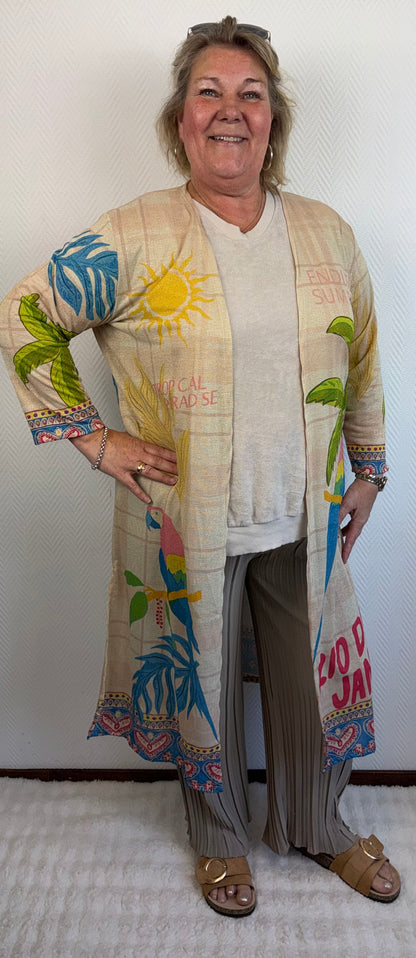 Lurex vesten print 40/42/46/48/50