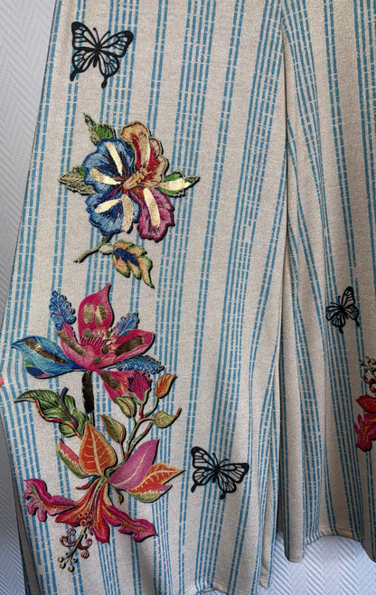 Lurex broek vlinder 44/46/48/50