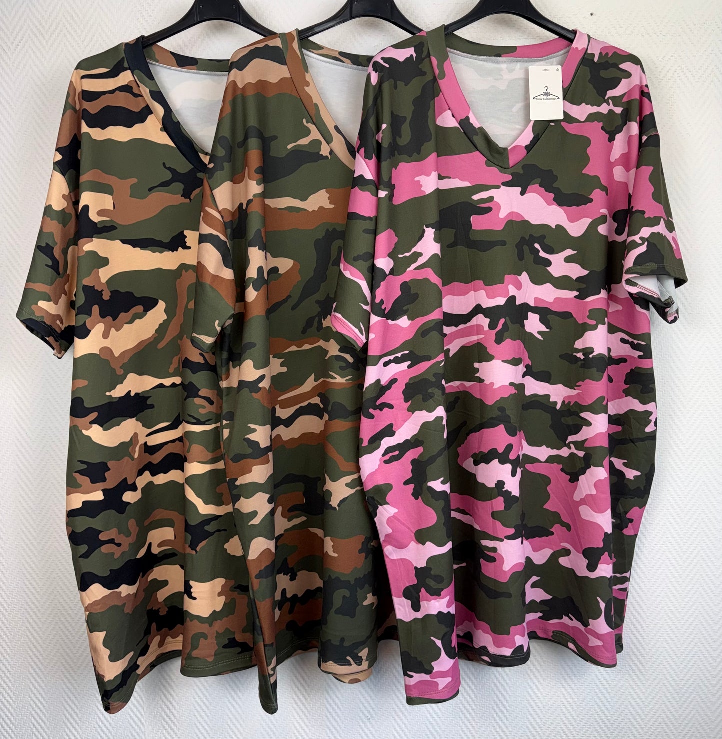 Camouflage jurkje 50/52/54
