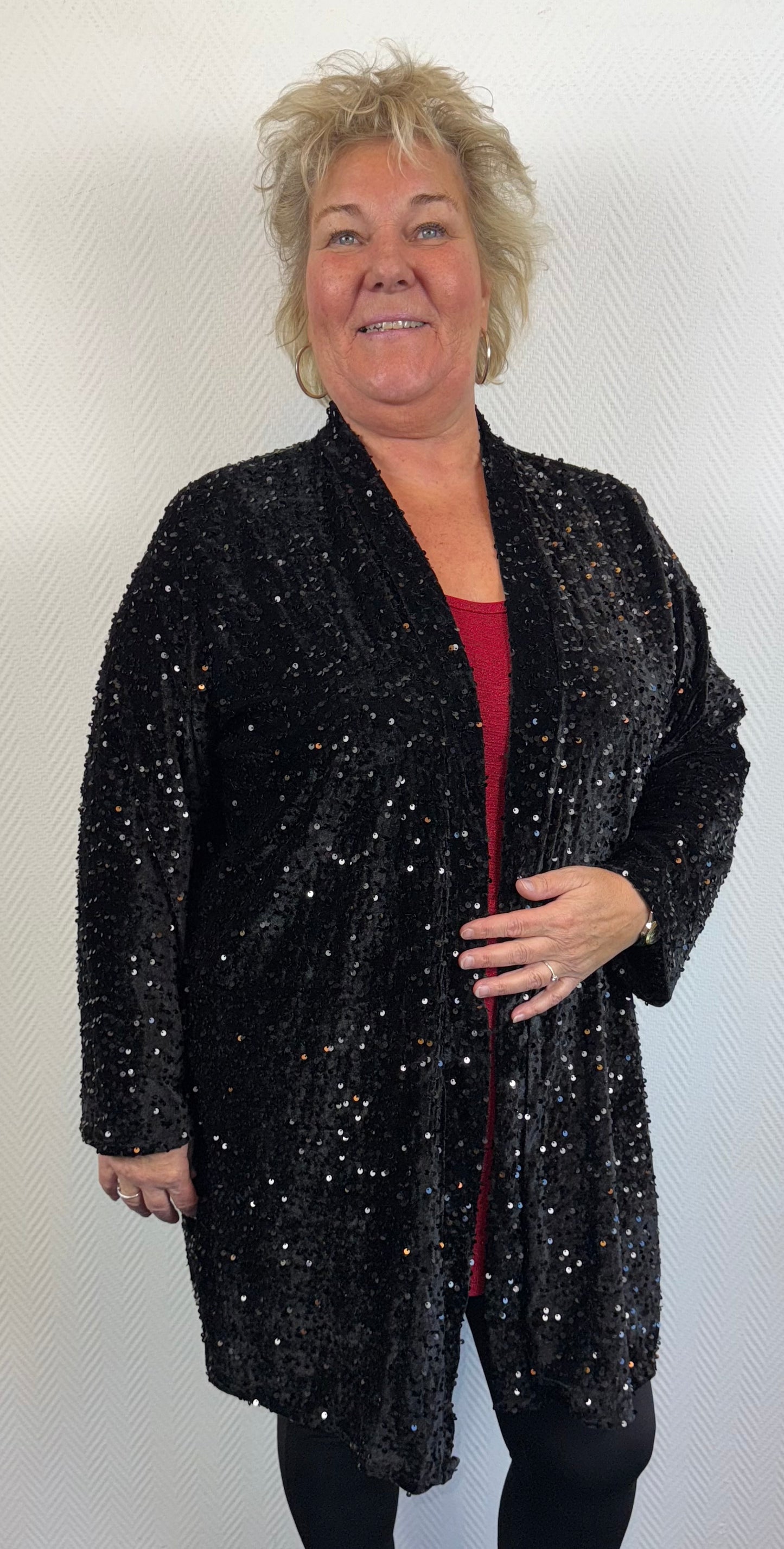 Pailletten jasje 48/50/52/54