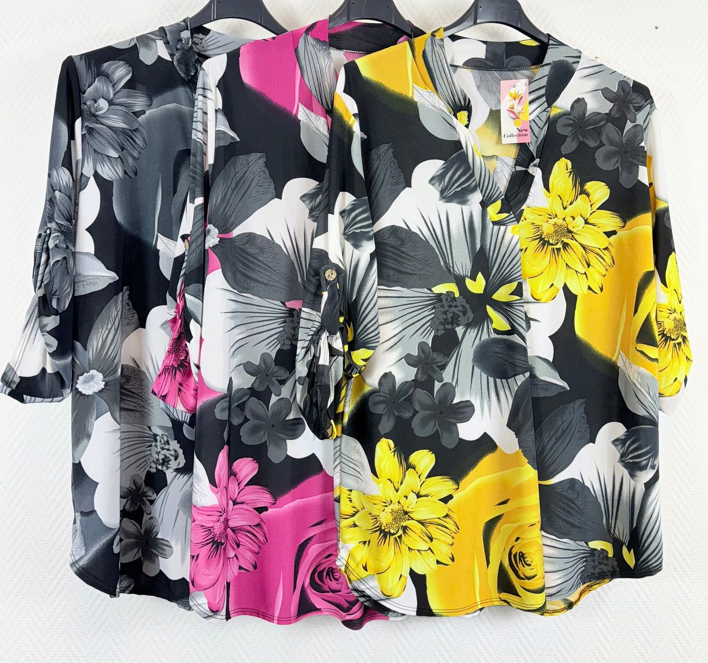 Travelshirt Bloem 42/44/46/48/50