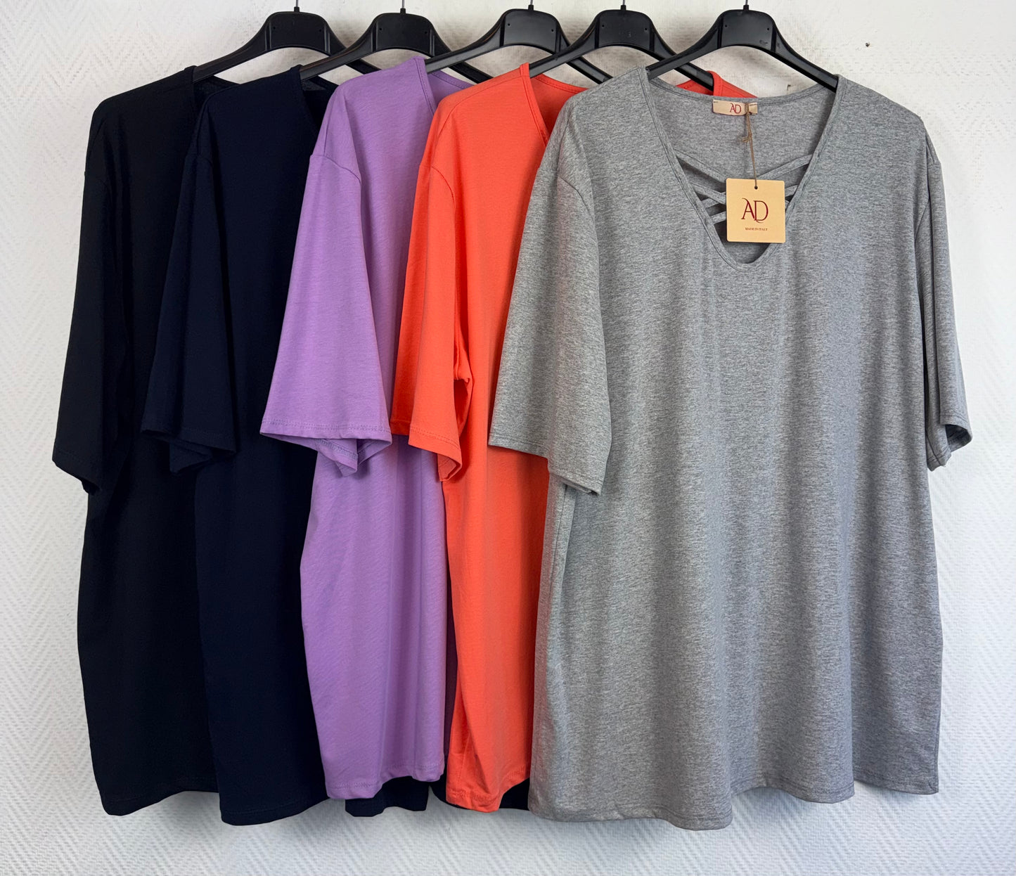 Shirt met kruisbandjes voorop 46/48/50