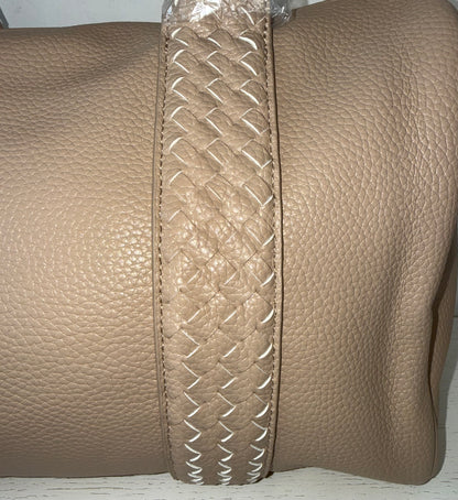 Beige bowling tas