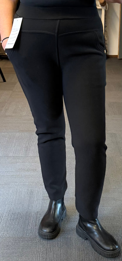 Gevoerde zwarte comfy broek 44-46-48