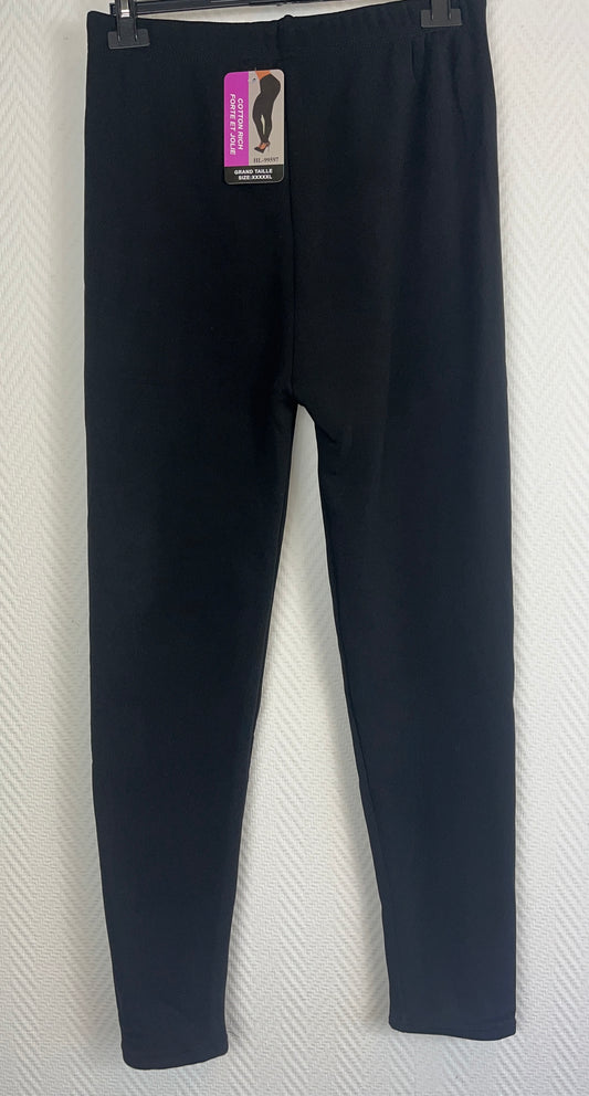 Gevoerde legging zwart 42/44/46/48