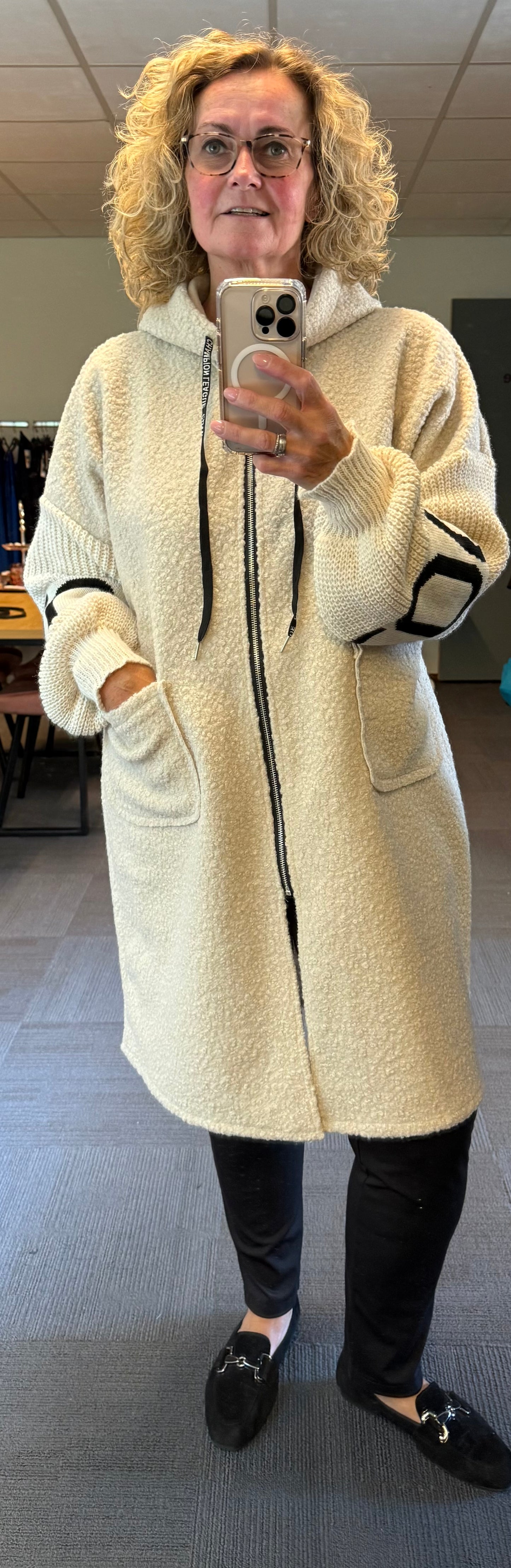 Bouclé vest LOVE 44/46/48
