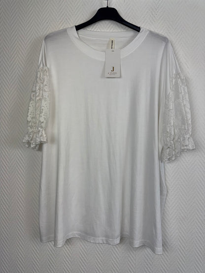 T-Shirt met kanten mouwen 46/48/50