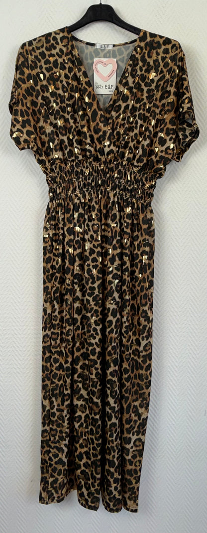 Lange jurk animal print 40/42/44/46/48/50