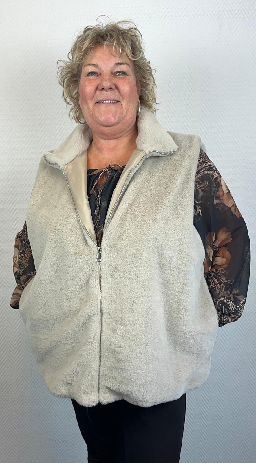 Bodywarmer nepbont 48/50/52