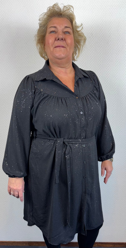 Glitter jurk 48/50/52/54