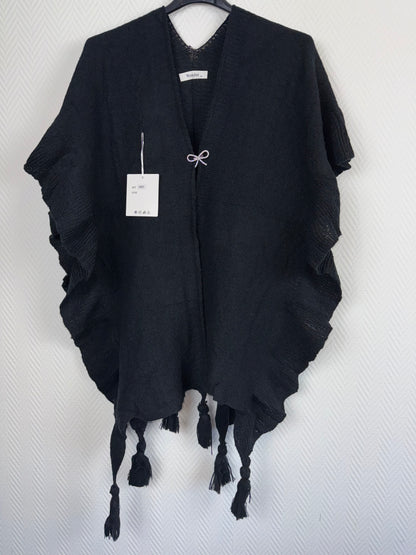 Omslagdoek/Sjaal met broche One size past iedereen.