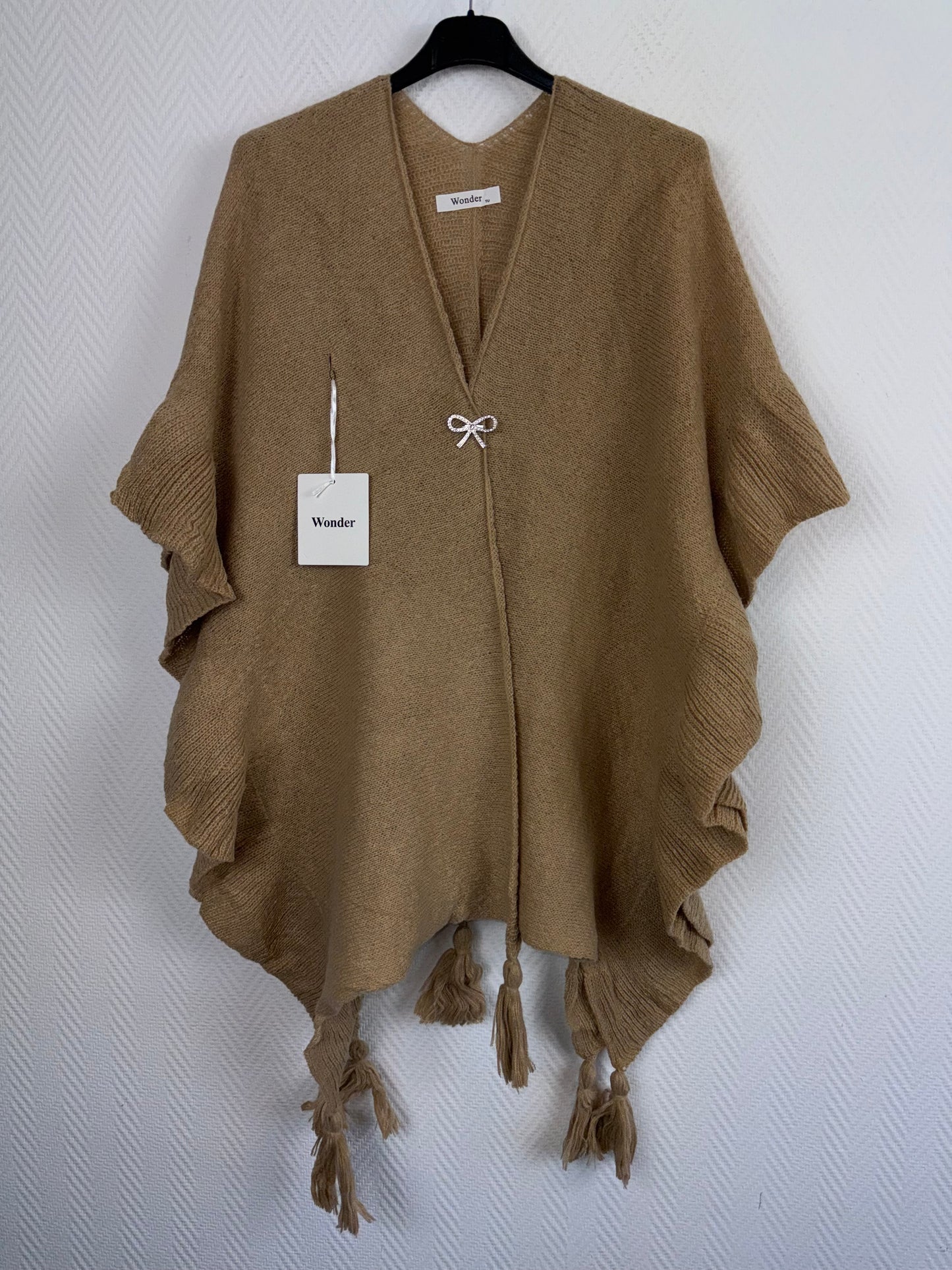 Omslagdoek/Sjaal met broche One size past iedereen.