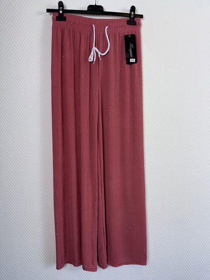 Plissé broek met studs 40/42/44/46