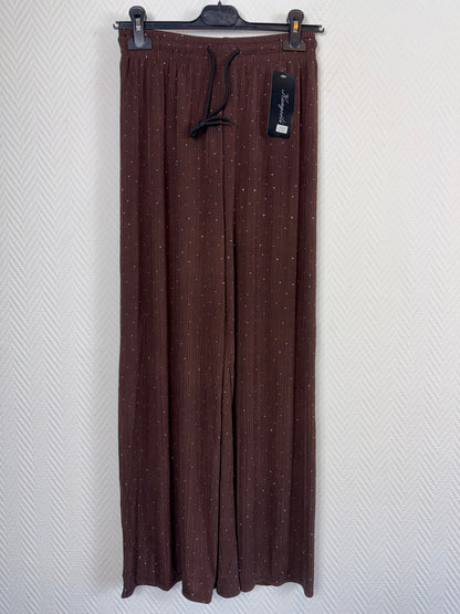 Plissé broek met studs 40/42/44/46