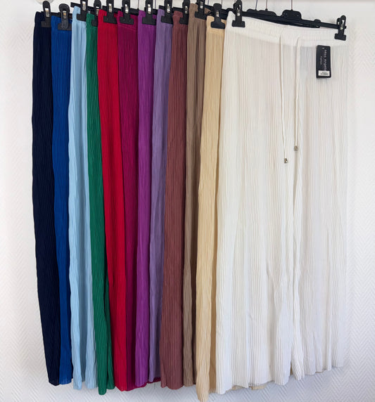 Plissé broek van Miss Angelia 40/42/44/46/48/50