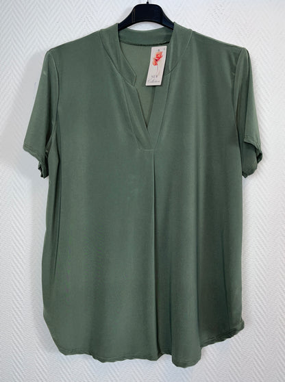 Basis travelshirt korte mouw 42/44/46/48 kleine 50