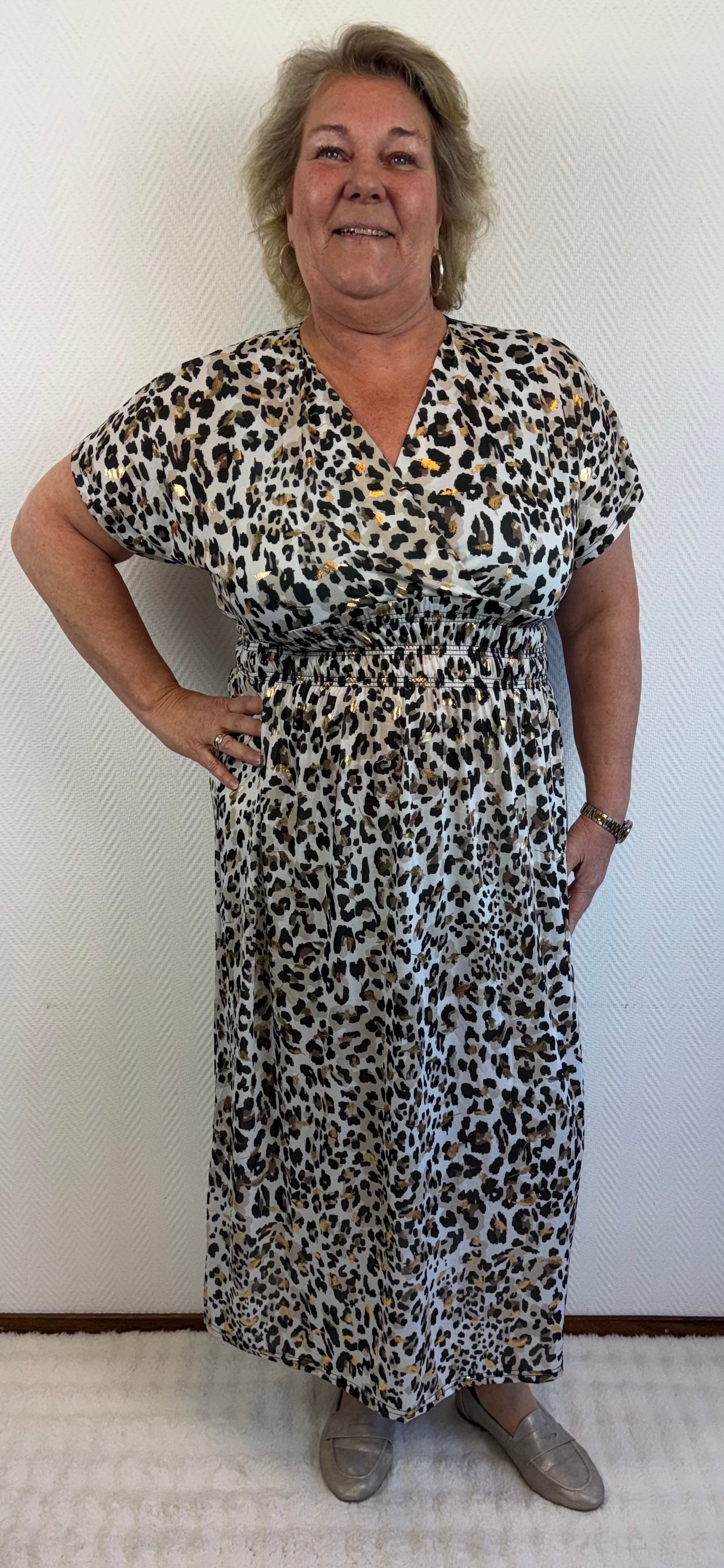 Lange jurk animal print 40/42/44/46/48/50