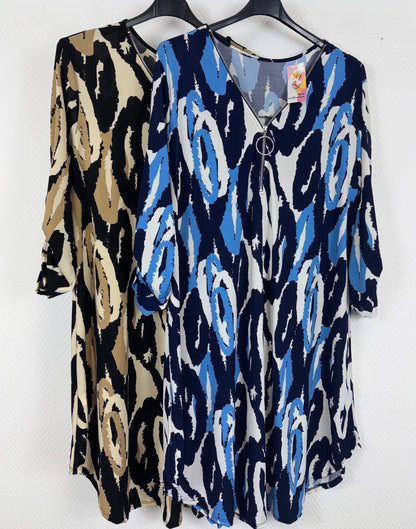 A lijn jurkje/lang tuniek Aimy 40/42/44/46/48/50