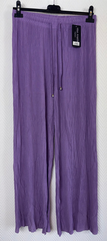 Plissé broek van Miss Angelia 40/42/44/46/48/50