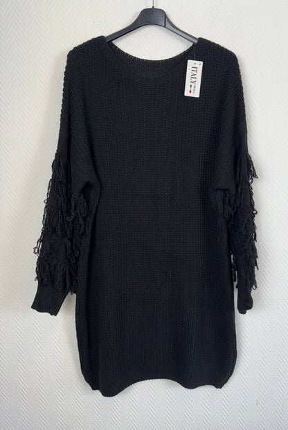 Lang gebreide trui/jurk Gerda 44/46/48/50/52