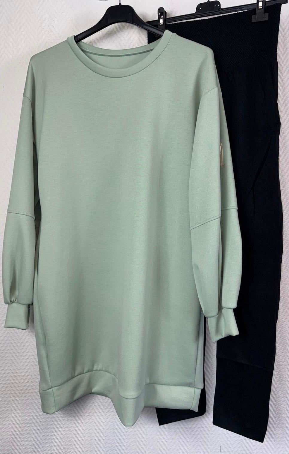 Label sweatdress met legging maat 40/42/44/46