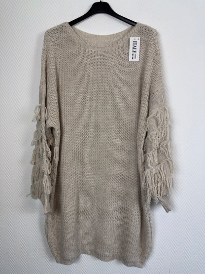 Lang gebreide trui/jurk Gerda 44/46/48/50/52